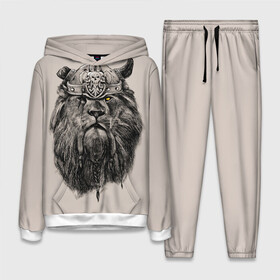 Женский костюм 3D (с толстовкой) Старый воин: в Ухте,  |  | борода | взгляд | викинг | воин | грива | косы | лев | рога | череп | шлем