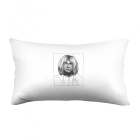 Подушка 3D антистресс с принтом Курт Кобейн в Ухте, наволочка — 100% полиэстер, наполнитель — вспененный полистирол | состоит из подушки и наволочки на молнии | 