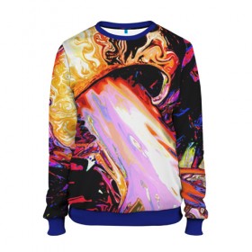 Женский свитшот 3D Грибочек: в Ухте, 100% полиэстер с мягким внутренним слоем | круглый вырез горловины, мягкая резинка на манжетах и поясе, свободная посадка по фигуре |  абстракция | гриб | психодел