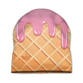 Шапка 3D с принтом Black Milk Мороженое Стаканчик в Ухте, 100% полиэстер | универсальный размер, печать по всей поверхности изделия | ice cream | мороженое | рожок | стаканчик | эскимо