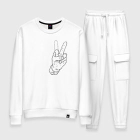 Женский костюм хлопок Недофак: в Ухте, 100% хлопок | на свитшоте круглая горловина, мягкая резинка по низу. Брюки заужены к низу, на них два вида карманов: два