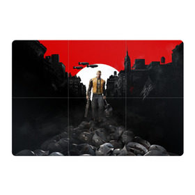 Магнитный плакат 3Х2 Wolfenstein 2: The New Colossu: в Ухте, Полимерный материал с магнитным слоем | 6 деталей размером 9*9 см | wolfenstein | война | вольфенштайн