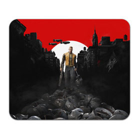 Коврик прямоугольный Wolfenstein 2: The New Colossu: в Ухте, натуральный каучук | размер 230 х 185 мм; запечатка лицевой стороны | wolfenstein | война | вольфенштайн