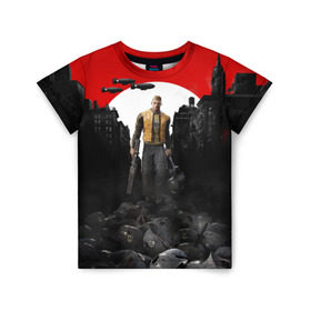 Детская футболка 3D Wolfenstein 2: The New Colossu: в Ухте, 100% гипоаллергенный полиэфир | прямой крой, круглый вырез горловины, длина до линии бедер, чуть спущенное плечо, ткань немного тянется | wolfenstein | война | вольфенштайн
