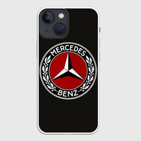 Чехол для iPhone 13 mini с принтом Mercedes Benz в Ухте,  |  | Тематика изображения на принте: car | germany | logo | make | mercedes benz | автомобиль | германия | логотип | марка | мерседес бенц