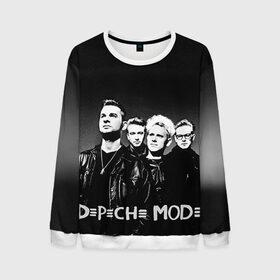Мужской свитшот 3D с принтом Depeche mode в Ухте, 100% полиэстер с мягким внутренним слоем | круглый вырез горловины, мягкая резинка на манжетах и поясе, свободная посадка по фигуре | альтернативный рок | вестник моды | винс кларк | депеш мод | депешмод | дэйв гаан | индастриал рок | мартин гор | синти поп | электроник рок | энди флетчер
