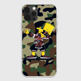 Чехол для iPhone 12 Pro с принтом Dab Bart Simpson в Ухте, силикон | область печати: задняя сторона чехла, без боковых панелей | Тематика изображения на принте: bart | dab | dabbin | simpsons | барт симпсон | даб | дэб | дэббинг | мультик | мультики | мультфильм | мультфильмы | симпсоны
