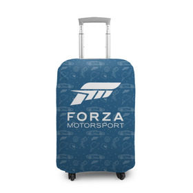 Чехол для чемодана 3D с принтом Forza Motorsport в Ухте, 86% полиэфир, 14% спандекс | двустороннее нанесение принта, прорези для ручек и колес | car | crew | dirt | flatout | grid | need | nfs | race | speed | гонки | машина | скорость
