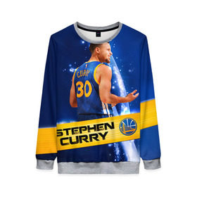 Женский свитшот 3D с принтом Golden State Warriors 8 в Ухте, 100% полиэстер с мягким внутренним слоем | круглый вырез горловины, мягкая резинка на манжетах и поясе, свободная посадка по фигуре | golden state warriors | nba | stephen curry | голден стэйт уорриорз | стефен карри