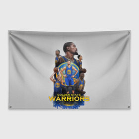 Флаг-баннер с принтом Golden State Warriors 9 в Ухте, 100% полиэстер | размер 67 х 109 см, плотность ткани — 95 г/м2; по краям флага есть четыре люверса для крепления | draymond green | golden state warriors | klay thompson | nba | stephen curry | голден стэйт уорриорз | дрэймонд грин | клей томпсон | стефен карри