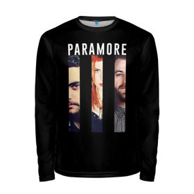 Мужской лонгслив 3D с принтом Paramore 1 в Ухте, 100% полиэстер | длинные рукава, круглый вырез горловины, полуприлегающий силуэт | 