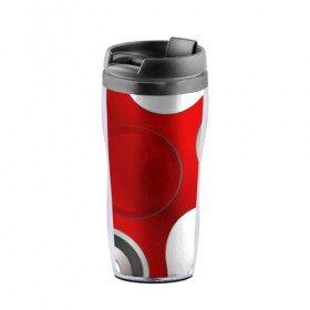 Термокружка-непроливайка с принтом Спиннер в Ухте, внутренняя часть — пищевой пластик, наружная часть — прозрачный пластик, между ними — полиграфическая вставка с рисунком | объем — 350 мл, герметичная крышка | 