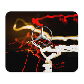 Коврик прямоугольный с принтом Mercedes-Benz в Ухте, натуральный каучук | размер 230 х 185 мм; запечатка лицевой стороны | авто | автомобиль | дорога | машина | мерседес | огни | тачка | фара