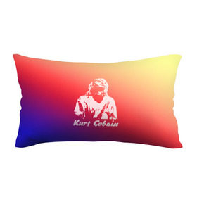 Подушка 3D антистресс с принтом Kurt Cobain в Ухте, наволочка — 100% полиэстер, наполнитель — вспененный полистирол | состоит из подушки и наволочки на молнии | nirvana |  курт кобейн | нирвана | рок