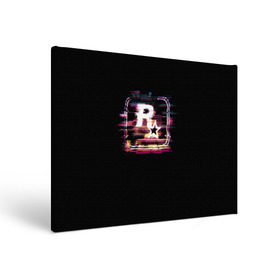 Холст прямоугольный с принтом Rockstar Noise в Ухте, 100% ПВХ |  | Тематика изображения на принте: auto | dead | grand | gta | red | redemption | theft | гта | рокстар