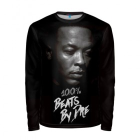 Мужской лонгслив 3D с принтом Dr.Dre в Ухте, 100% полиэстер | длинные рукава, круглый вырез горловины, полуприлегающий силуэт | Тематика изображения на принте: dr. dre | rap | андре ромелл янг | джи фанк. | доктор дре | доктор дрэ | рэп
