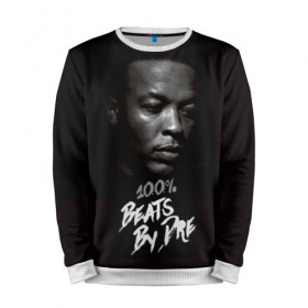 Мужской свитшот 3D с принтом Dr.Dre в Ухте, 100% полиэстер с мягким внутренним слоем | круглый вырез горловины, мягкая резинка на манжетах и поясе, свободная посадка по фигуре | Тематика изображения на принте: dr. dre | rap | андре ромелл янг | джи фанк. | доктор дре | доктор дрэ | рэп