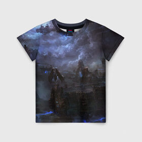 Детская футболка 3D с принтом LineAge II 2 в Ухте, 100% гипоаллергенный полиэфир | прямой крой, круглый вырез горловины, длина до линии бедер, чуть спущенное плечо, ткань немного тянется | Тематика изображения на принте: 