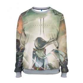 Женский свитшот 3D с принтом LineAge II 3 в Ухте, 100% полиэстер с мягким внутренним слоем | круглый вырез горловины, мягкая резинка на манжетах и поясе, свободная посадка по фигуре | 