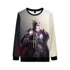 Женский свитшот 3D с принтом LineAge II 7 в Ухте, 100% полиэстер с мягким внутренним слоем | круглый вырез горловины, мягкая резинка на манжетах и поясе, свободная посадка по фигуре | 