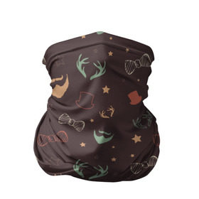 Бандана-труба 3D с принтом Хипстер в Ухте, 100% полиэстер, ткань с особыми свойствами — Activecool | плотность 150‒180 г/м2; хорошо тянется, но сохраняет форму | hipster | бант | бантик | борода | звезда | орнамент | паттерн | рога | узор | усы | хипстер | цилиндр | шляпа