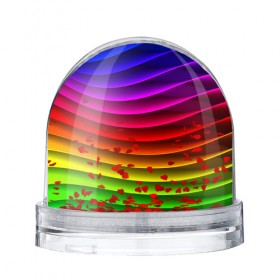 Водяной шар Радужные цвета: в Ухте, Пластик | Изображение внутри шара печатается на глянцевой фотобумаге с двух сторон | радуга | цвет