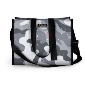 Сумка-шоппер 3D с принтом BLCK MLK PINKY в Ухте, 100% полиэстер | застегивается на металлическую кнопку; внутренний карман застегивается на молнию. Стенки укреплены специальным мягким материалом, чтобы защитить содержимое от несильных ударов
 | black | camo | camouflagem | collection | milk | камо | камуфляж