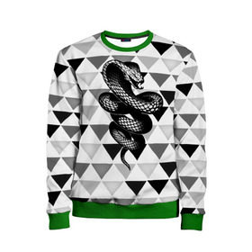 Детский свитшот 3D Snake: в Ухте, 100% полиэстер | свободная посадка, прямой крой, мягкая тканевая резинка на рукавах и понизу свитшота | 3d | snake | животные | змея | ползучие | хладнокровные | чешуя