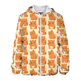 Мужская куртка 3D Белка Декстер: в Ухте, ткань верха — 100% полиэстер, подклад — флис | прямой крой, подол и капюшон оформлены резинкой с фиксаторами, два кармана без застежек по бокам, один большой потайной карман на груди. Карман на груди застегивается на липучку | белка | вк | вконтакте | декстер | паттерн | стикеры