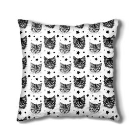 Подушка 3D Котики: в Ухте, наволочка – 100% полиэстер, наполнитель – холлофайбер (легкий наполнитель, не вызывает аллергию). | состоит из подушки и наволочки. Наволочка на молнии, легко снимается для стирки | звезды | кот | котенок | котик | котики | котята | кошка | орнамент | узор