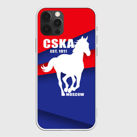 Чехол для iPhone 12 Pro Max с принтом CSKA est 1911 в Ухте, Силикон |  | Тематика изображения на принте: армейцы | болельщик | кони | красно синие | фанат | футбол | футболист | цска