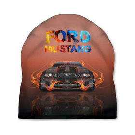 Шапка 3D с принтом Ford Mustang в Ухте, 100% полиэстер | универсальный размер, печать по всей поверхности изделия | 50 лет | mach 1 | авто | автомобиль | блатн | иномарка | крутая | логотип | марка красивая | машина | мустанг | надпись | пацанский таз | седан | тачила | тачка | форд | эмблема