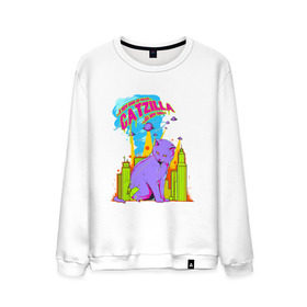 Мужской свитшот хлопок Catzilla: в Ухте, 100% хлопок |  | cat | city | ufo | вторжение | город | кот | котик | лазер | лучи | монстр | нло | торнадо