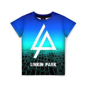 Детская футболка 3D с принтом Linkin Park в Ухте, 100% гипоаллергенный полиэфир | прямой крой, круглый вырез горловины, длина до линии бедер, чуть спущенное плечо, ткань немного тянется | 3d | chester bennington | grey daze | linkin park | stone temple pilots | альтернатива | беннингтон | музыка | честер