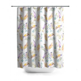 Штора 3D для ванной Пташки: в Ухте, 100% полиэстер | плотность материала — 100 г/м2. Стандартный размер — 146 см х 180 см. По верхнему краю — пластиковые люверсы для креплений. В комплекте 10 пластиковых колец | bird | birds | feather | spring | весна | ветка | перья | птицы | птички