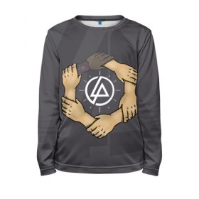 Детский лонгслив 3D с принтом Linkin Park в Ухте, 100% полиэстер | длинные рукава, круглый вырез горловины, полуприлегающий силуэт
 | 0x000000123 | chester | linkin park | линкин парк