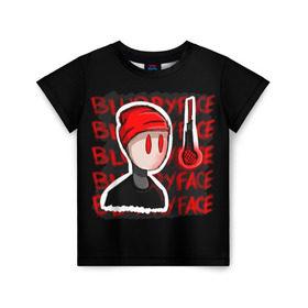 Детская футболка 3D с принтом Blurryface в Ухте, 100% гипоаллергенный полиэфир | прямой крой, круглый вырез горловины, длина до линии бедер, чуть спущенное плечо, ткань немного тянется | Тематика изображения на принте: rock | t.o.p. | top | twenty one pilots | рок