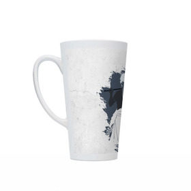 Кружка Латте Gintama: в Ухте, Белая керамика | Объем 480 мл; Высота 150 мм; Диаметр 90 мм | gintama | gintoki | sakata | гинтама | гинтоки | саката