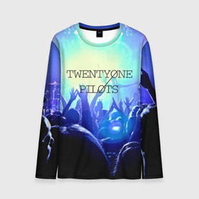 Мужской лонгслив 3D с принтом Twenty one pilots в Ухте, 100% полиэстер | длинные рукава, круглый вырез горловины, полуприлегающий силуэт | rock | t.o.p. | top | twenty one pilots | рок