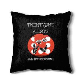 Подушка 3D с принтом Twenty one pilots в Ухте, наволочка – 100% полиэстер, наполнитель – холлофайбер (легкий наполнитель, не вызывает аллергию). | состоит из подушки и наволочки. Наволочка на молнии, легко снимается для стирки | 