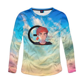 Женский лонгслив 3D с принтом Josh Dun в Ухте, 100% полиэстер | длинные рукава, круглый вырез горловины, полуприлегающий силуэт | 21 pilots | twenty one pilots