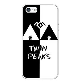 Чехол для iPhone 5/5S матовый с принтом Twin Peaks в Ухте, Силикон | Область печати: задняя сторона чехла, без боковых панелей | арт | сериал | твин пикс | фильмы | черно белые