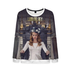 Мужской свитшот 3D с принтом Lana Del Rey в Ухте, 100% полиэстер с мягким внутренним слоем | круглый вырез горловины, мягкая резинка на манжетах и поясе, свободная посадка по фигуре | lana del rey | лана дель рей