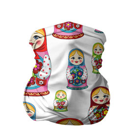 Бандана-труба 3D с принтом Матрешка в Ухте, 100% полиэстер, ткань с особыми свойствами — Activecool | плотность 150‒180 г/м2; хорошо тянется, но сохраняет форму | 