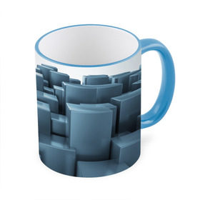 Кружка 3D Кубическая текстура: в Ухте, керамика | ёмкость 330 мл | abstract | abstraction | block | tessera | абстракция | кубики | текстура