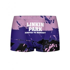 Мужские трусы 3D с принтом Linkin park в Ухте, 50% хлопок, 50% полиэстер | классическая посадка, на поясе мягкая тканевая резинка | Тематика изображения на принте: chester bennington | grey daze | linkin park | rock | stone temple pilots | альтернатива | беннингтон | музыка | рок | рэп кор