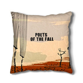 Подушка 3D с принтом poets of the fall в Ухте, наволочка – 100% полиэстер, наполнитель – холлофайбер (легкий наполнитель, не вызывает аллергию). | состоит из подушки и наволочки. Наволочка на молнии, легко снимается для стирки | poets of the fall | rock | альтернатива | музыка | поэты | рок | фины