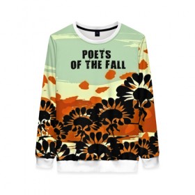 Женский свитшот 3D с принтом Poets of the fall в Ухте, 100% полиэстер с мягким внутренним слоем | круглый вырез горловины, мягкая резинка на манжетах и поясе, свободная посадка по фигуре | rock | альтернатива | музыка | поэты