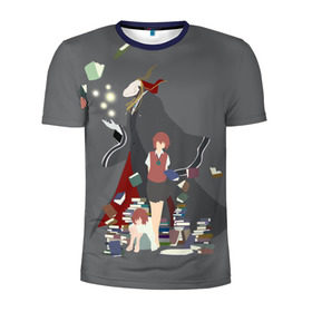 Мужская футболка 3D спортивная с принтом Невеста чародея в Ухте, 100% полиэстер с улучшенными характеристиками | приталенный силуэт, круглая горловина, широкие плечи, сужается к линии бедра | Тематика изображения на принте: the magicians bride
