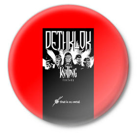 Значок с принтом Metalocalypse (Dethklok) 6 в Ухте,  металл | круглая форма, металлическая застежка в виде булавки | Тематика изображения на принте: dethklok | metalocalypse